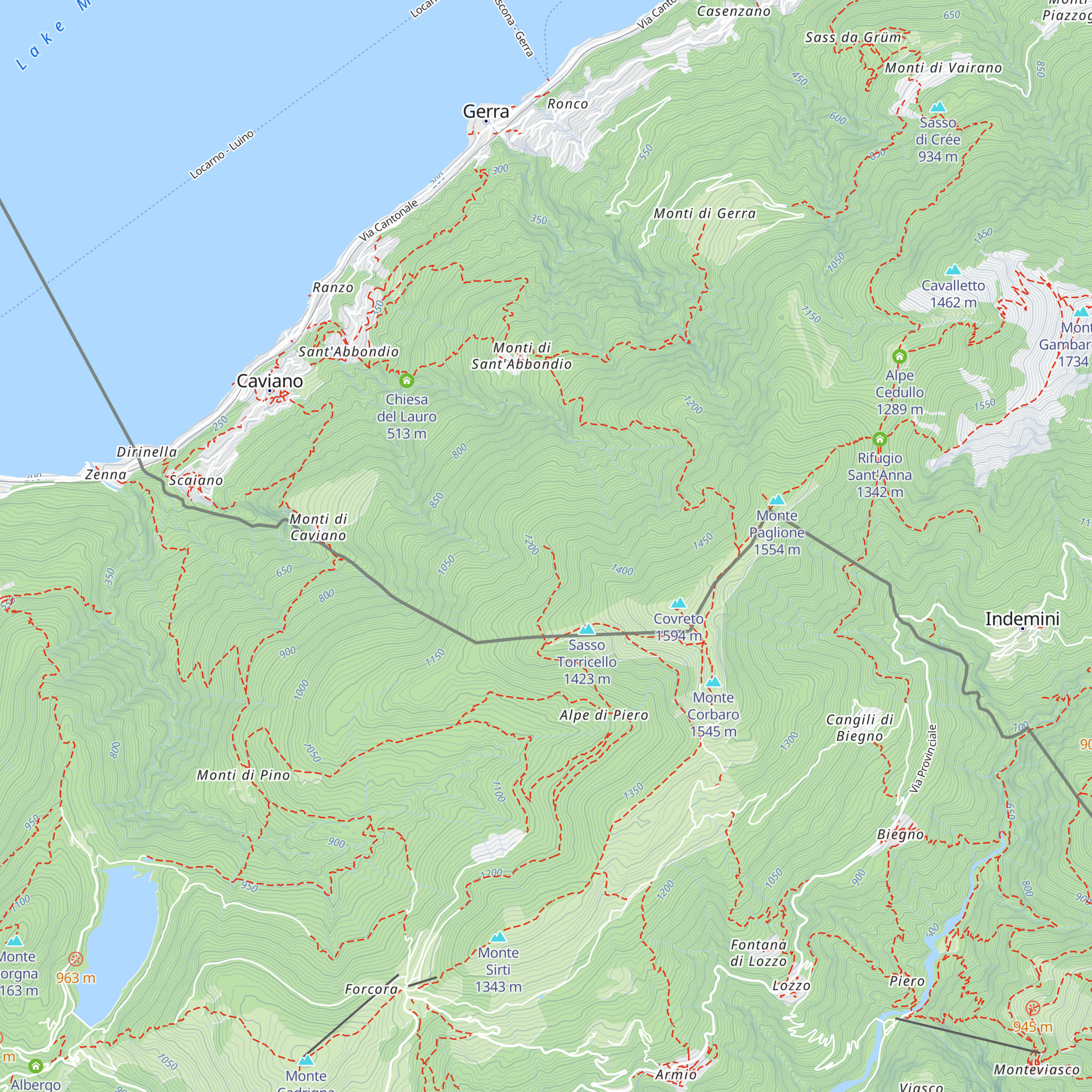 Rifugio Alpetto di Caviano map