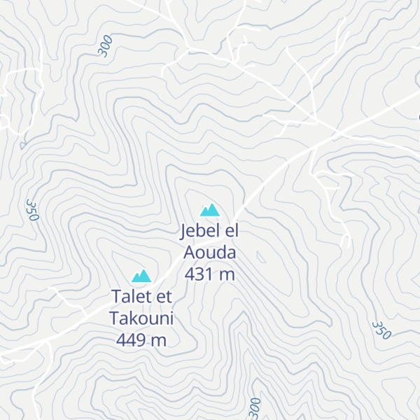 Map of Jebel el Aouda