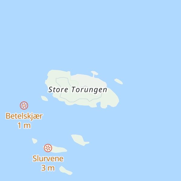 Map of Store Torungen