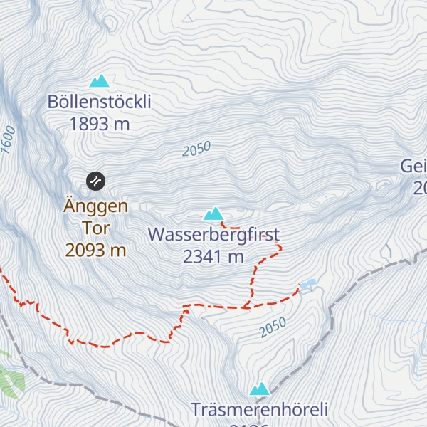 Map of Wasserbergfirst