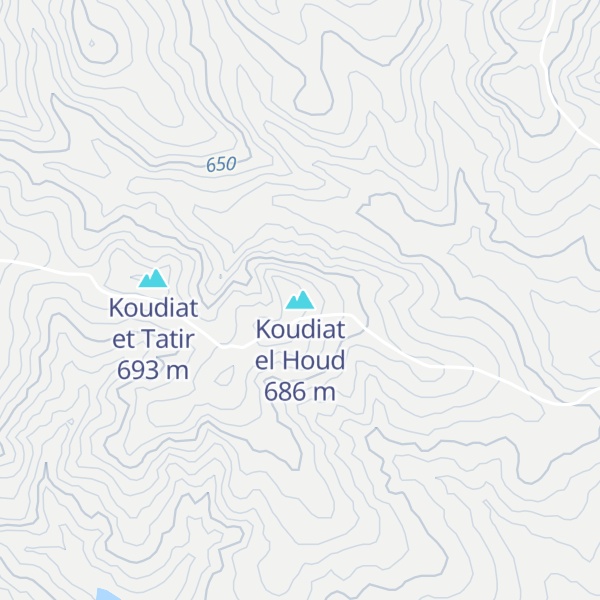 Map of Koudiat el Houd