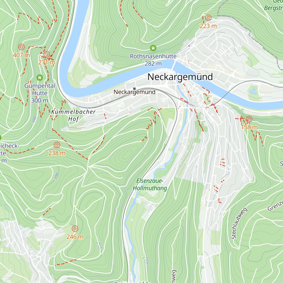 Neckarriedkopf-Hütte map
