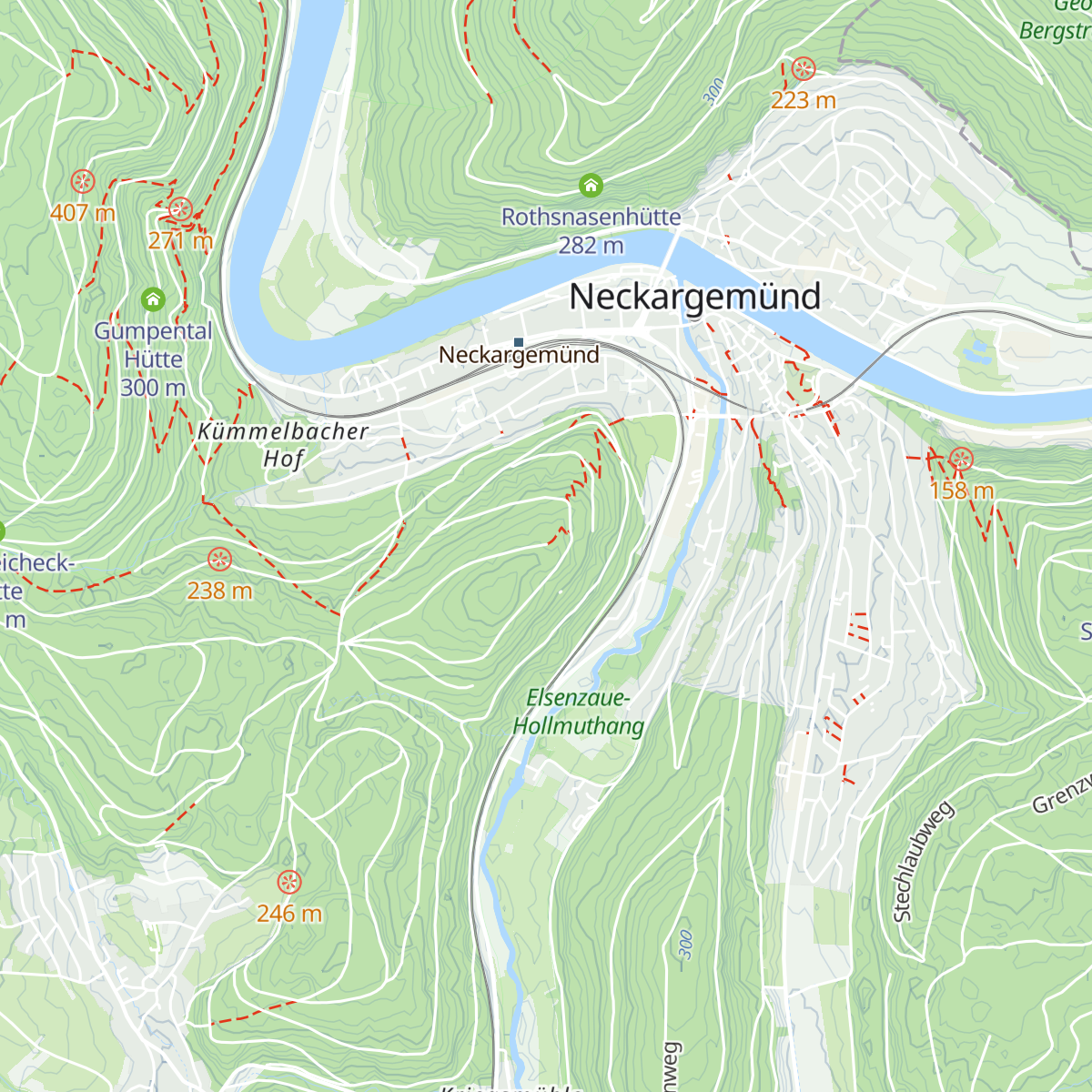 Neckarriedkopf-Hütte map