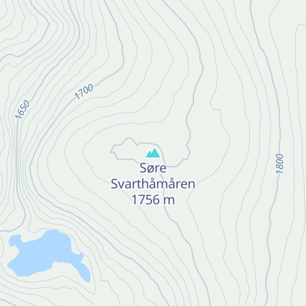 Map of Søre Svarthåmåren