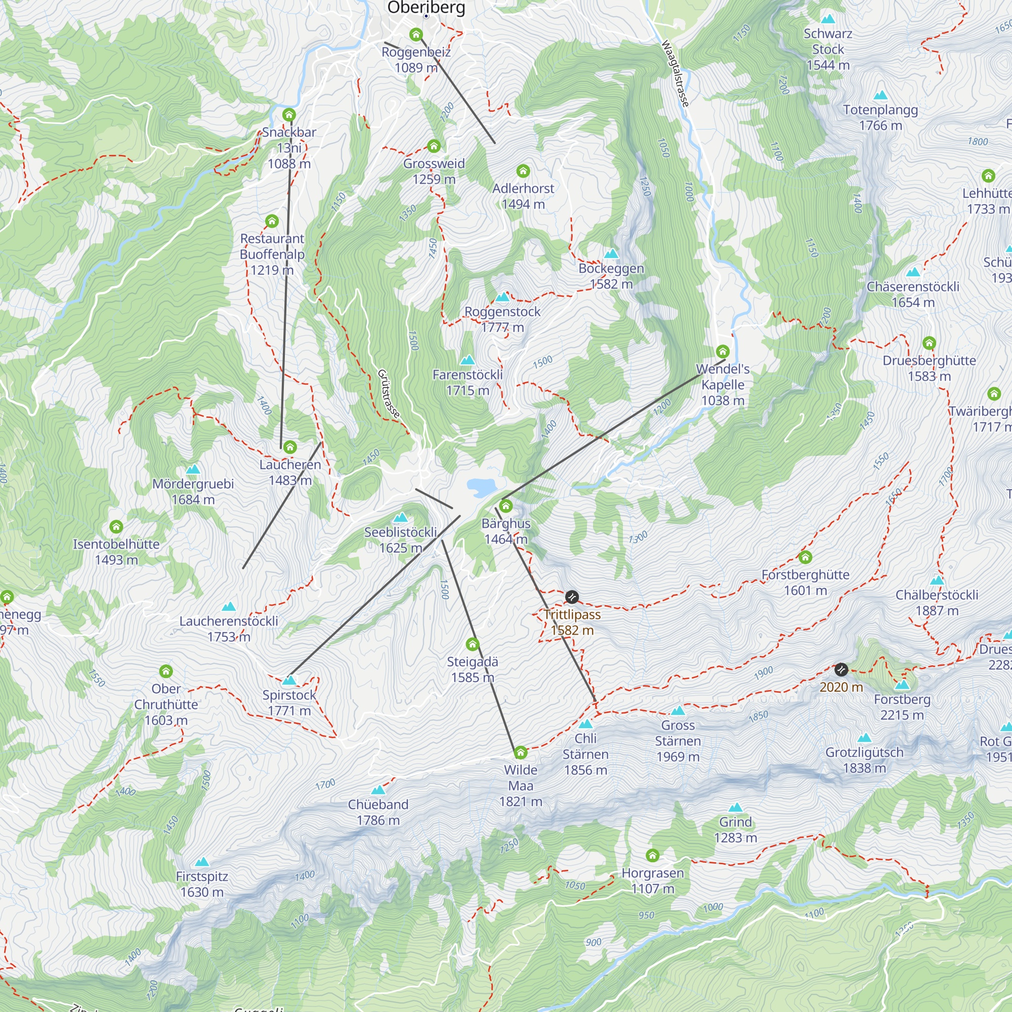 Bärghus map