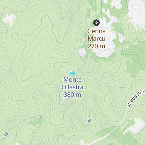Map of Monte Ollastra