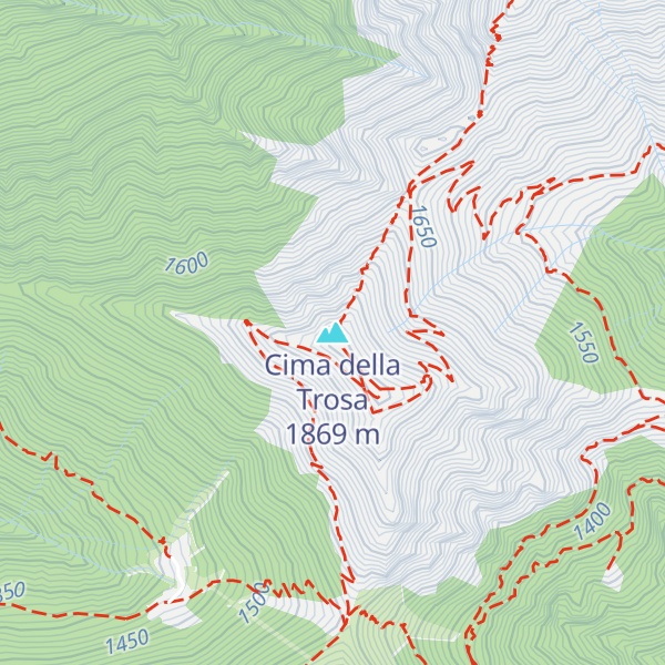 Map of Cima della Trosa