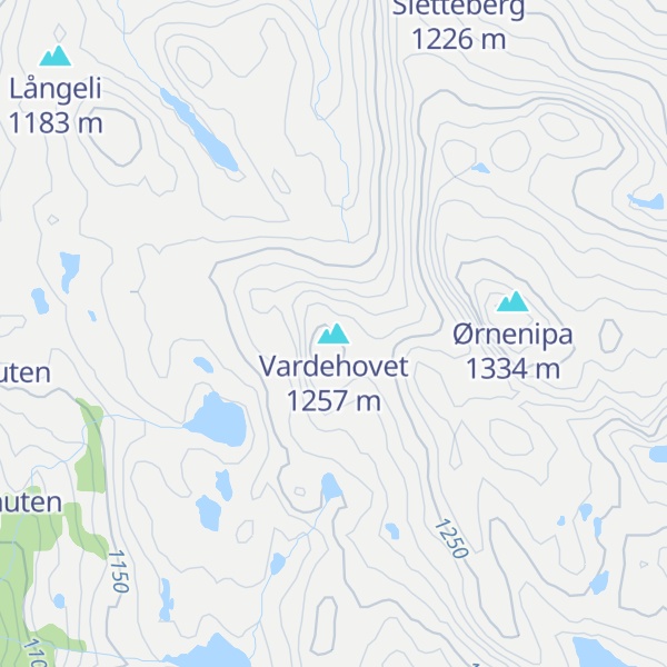 Map of Vardehovet