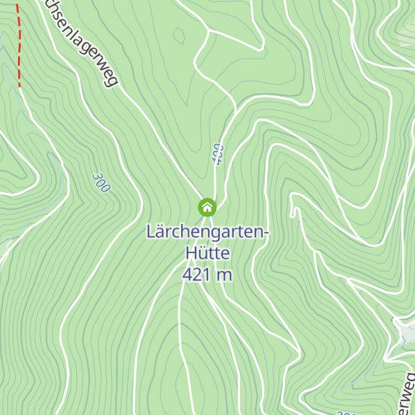 Map of Lärchengarten-Hütte