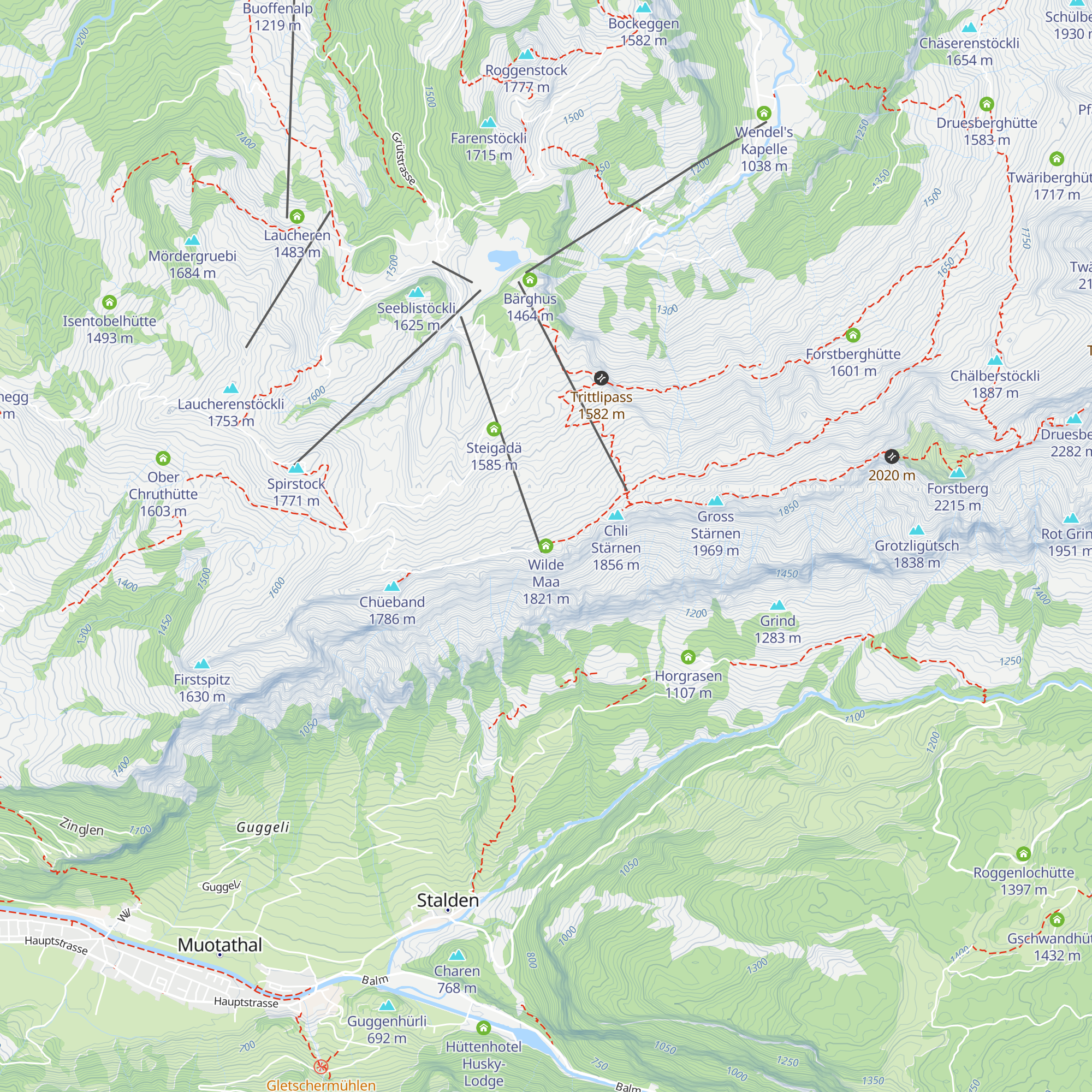 Wilde Maa map
