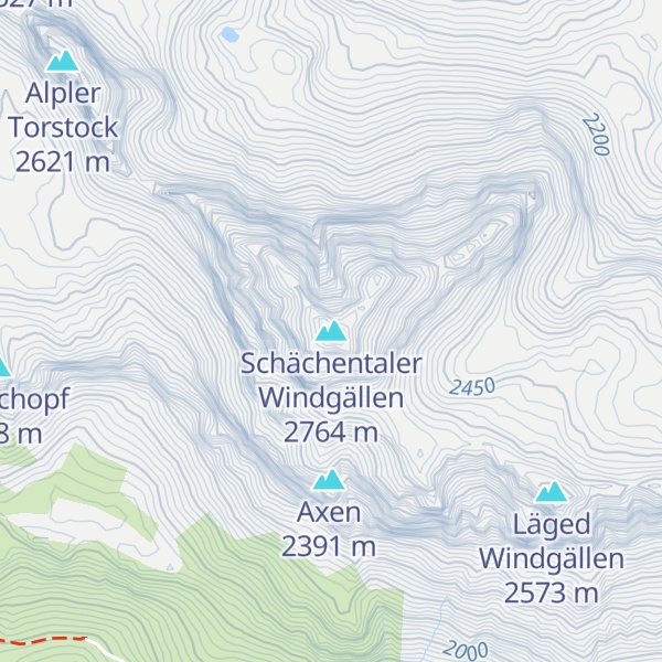 Map of Schächentaler Windgällen