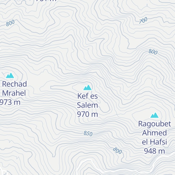 Map of Kef es Salem
