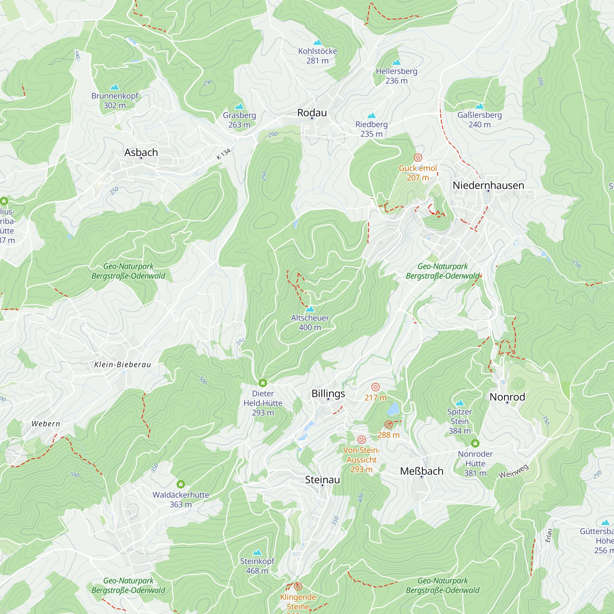 Heuneburg-Hütte map