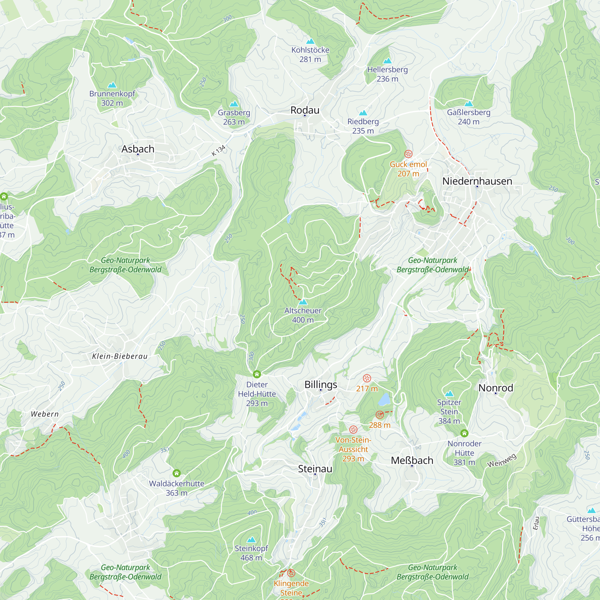 Heuneburg-Hütte map