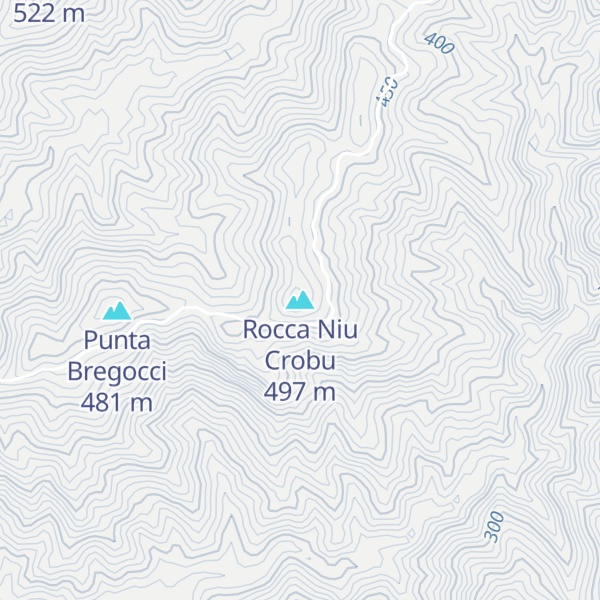 Map of Rocca Niu Crobu