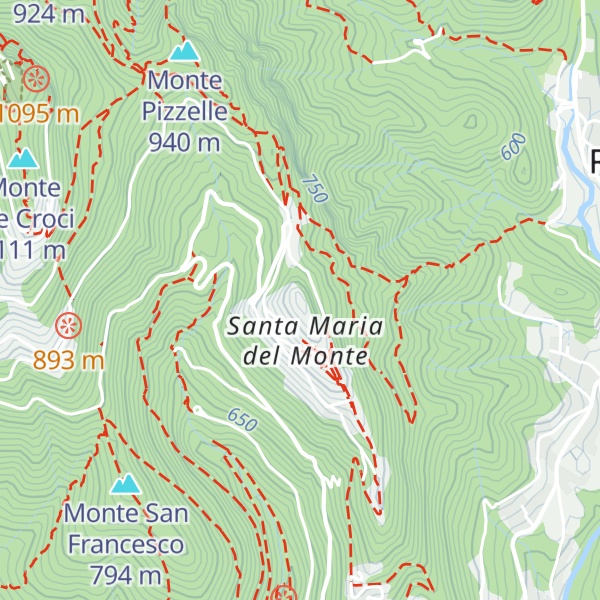 Map of Sacro Monte di Varese