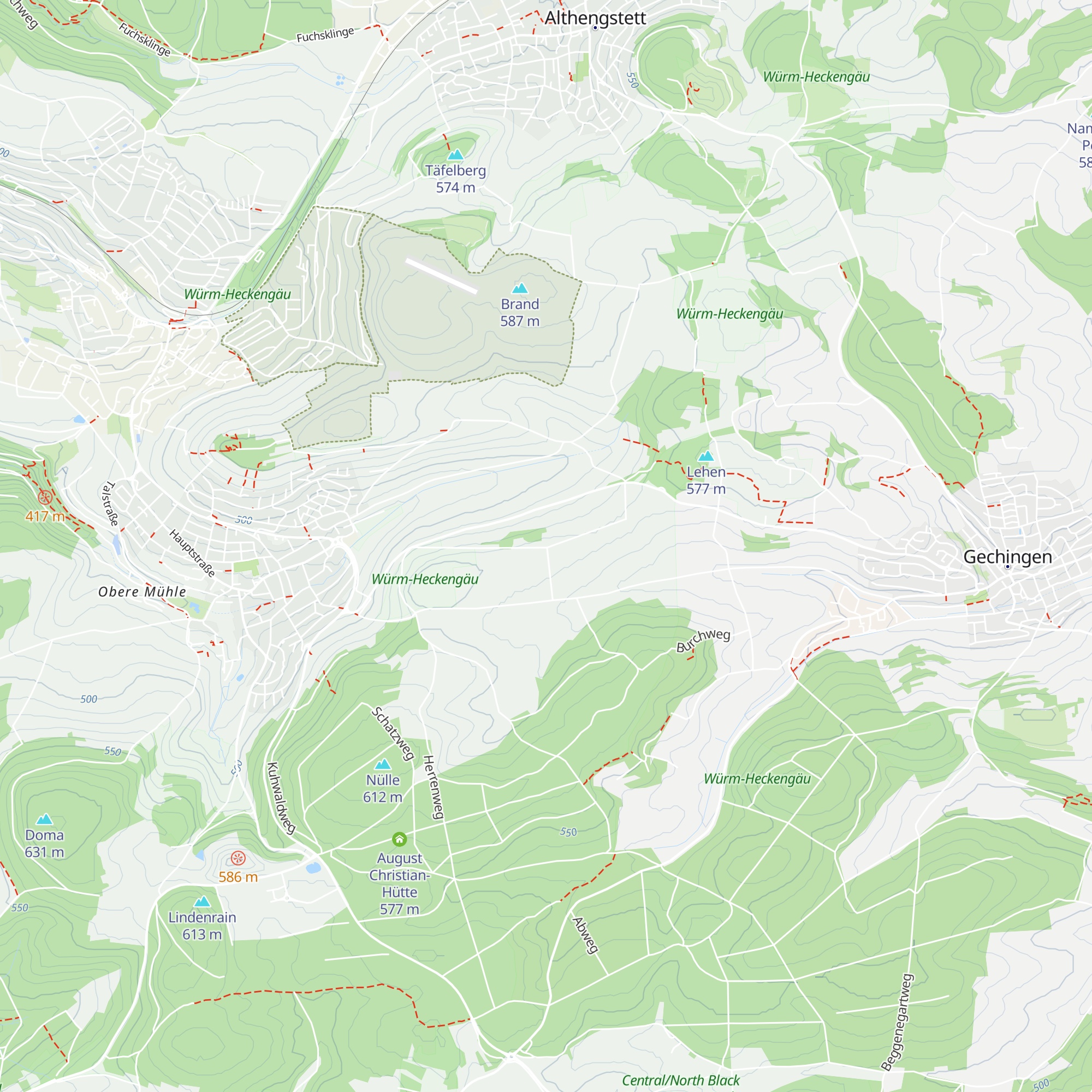Schutzhütte Birkach map