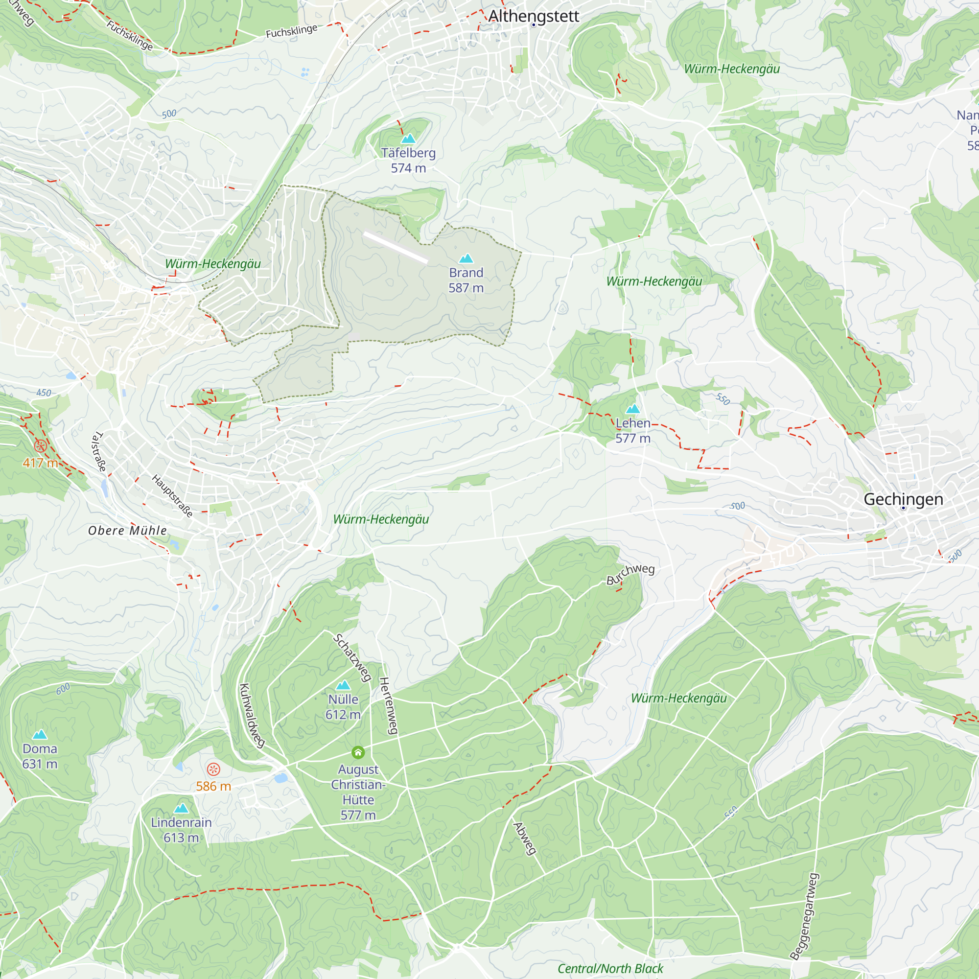 Schutzhütte Birkach map