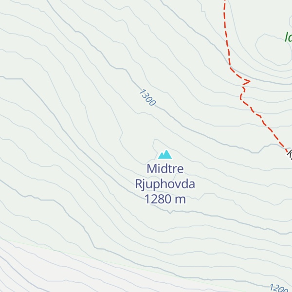 Map of Rjuphovda