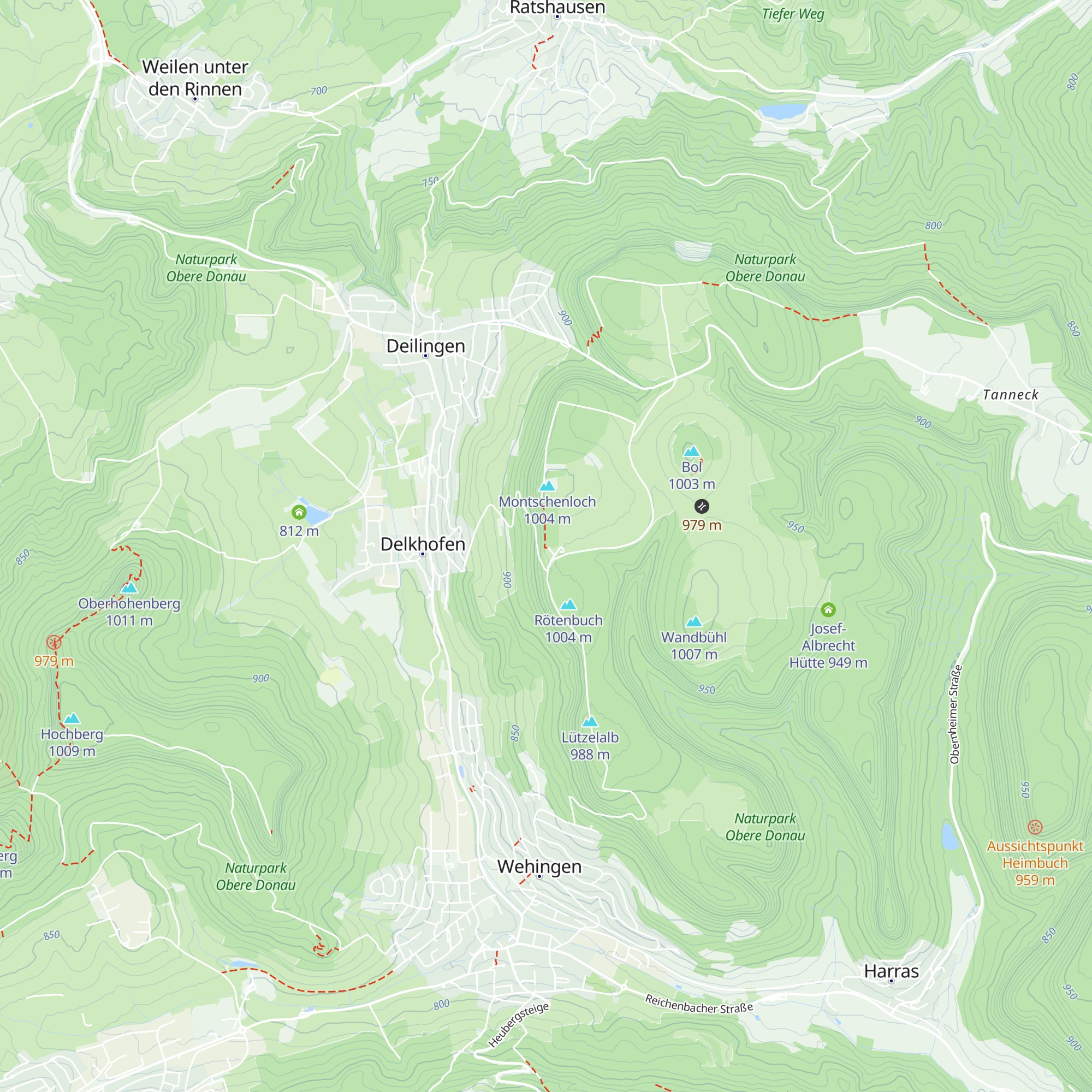 Hütte am Turm map