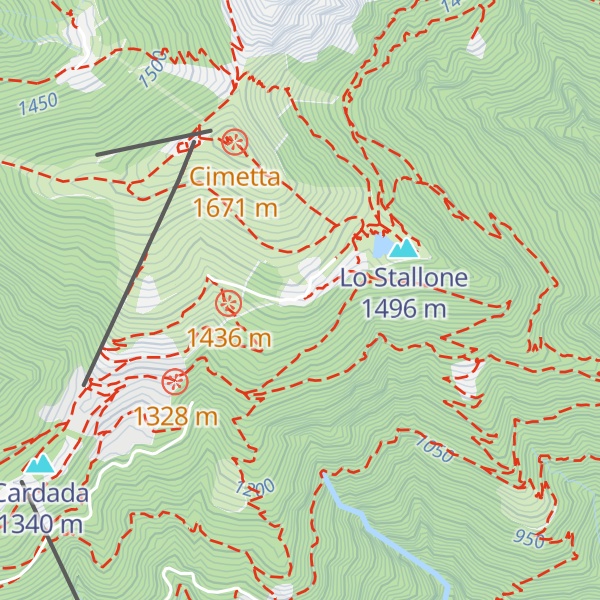 Map of Capanna Cardada