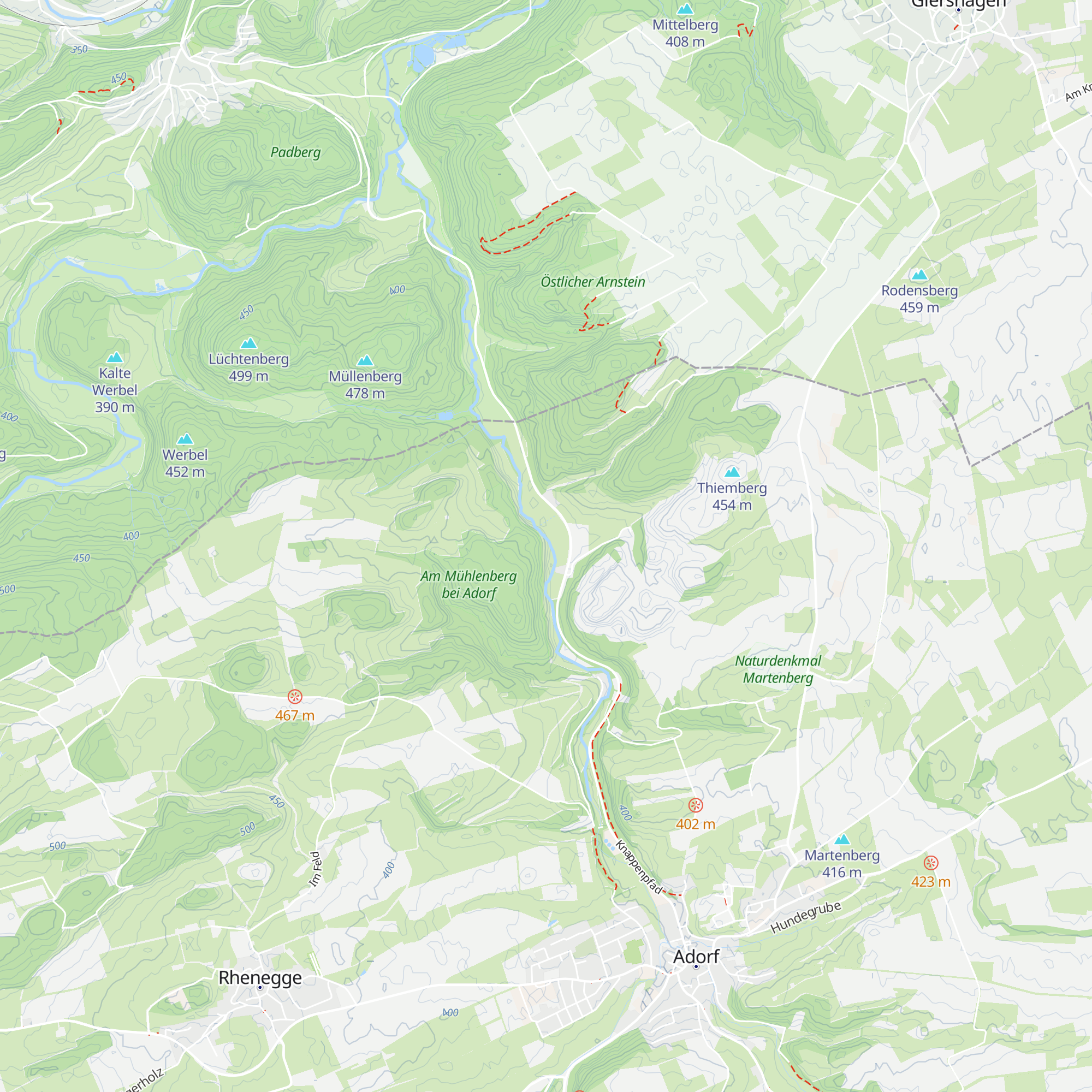 Vornsberger Hütte map