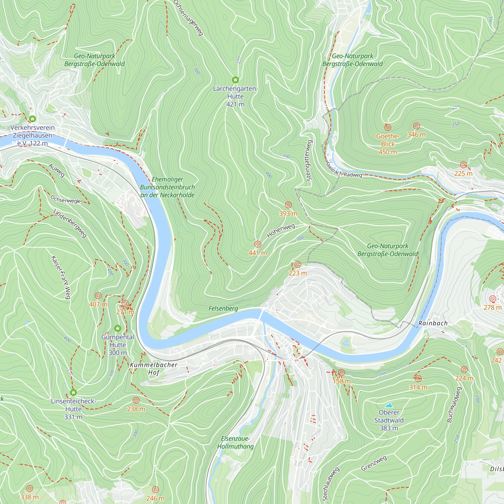 Mühlsteinhütte map