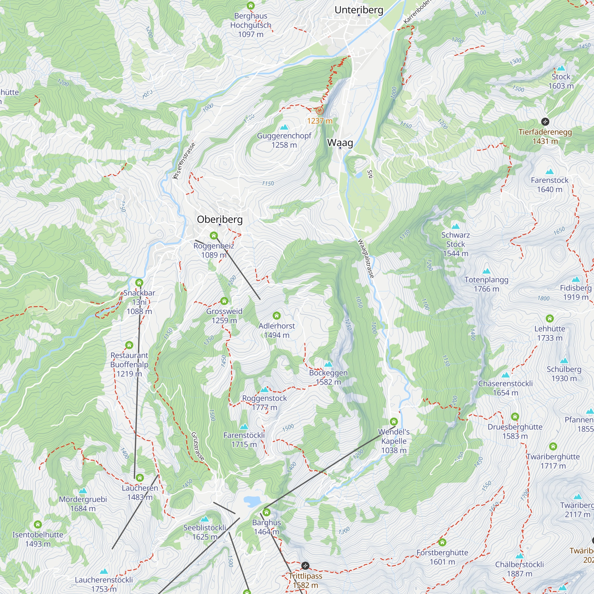 Alprestaurant Schlipfauweid map