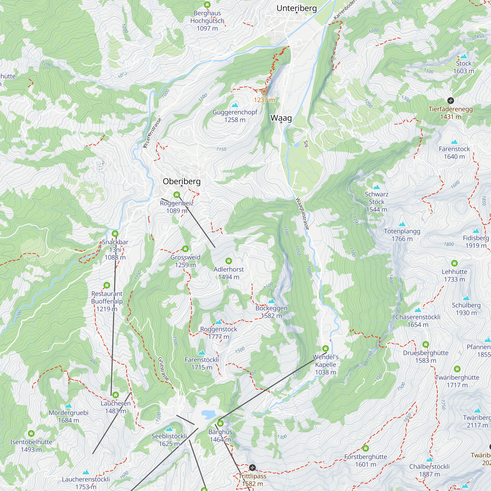 Alprestaurant Schlipfauweid map