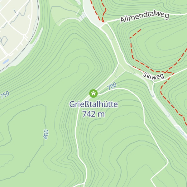 Map of Grießtalhütte