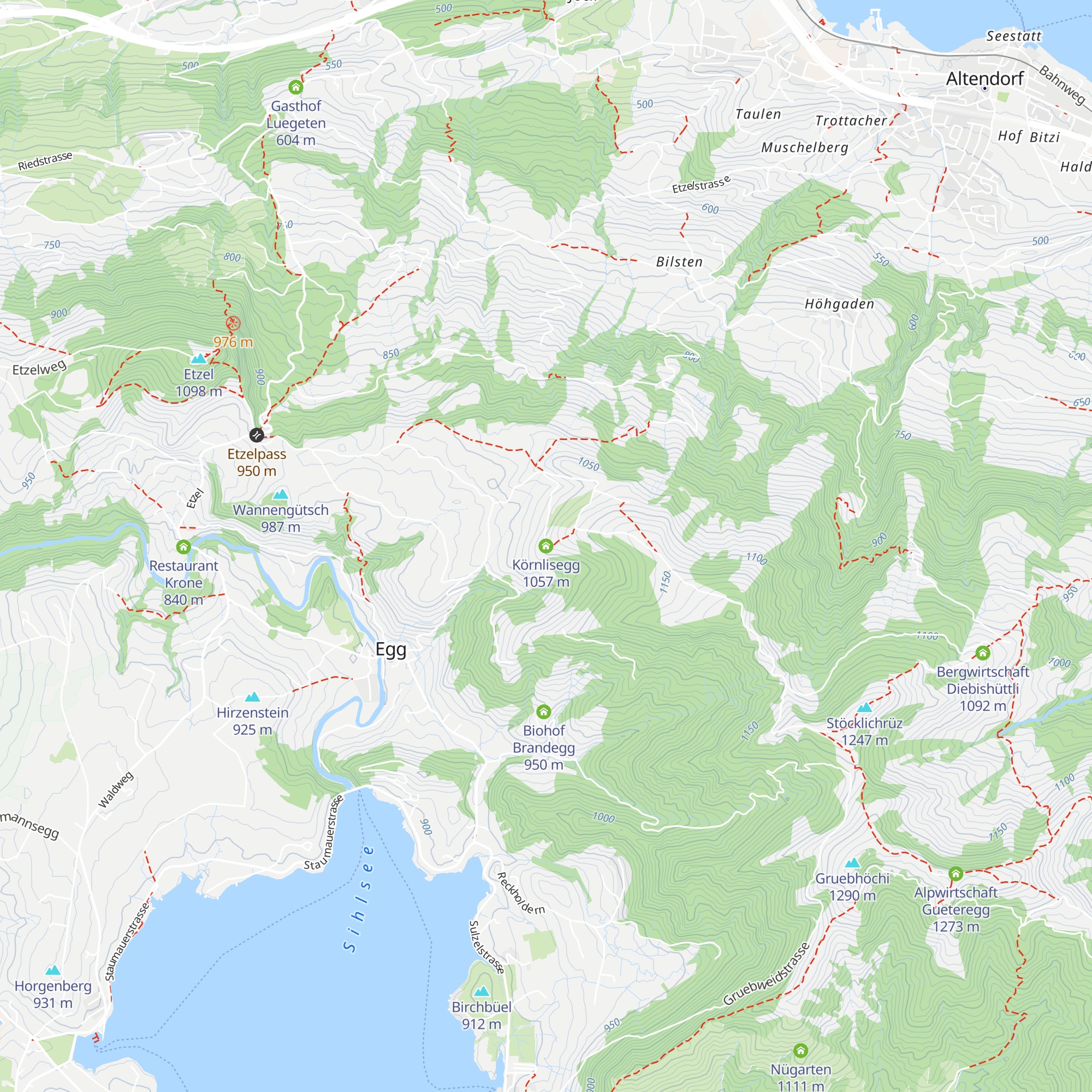 Körnlisegg map
