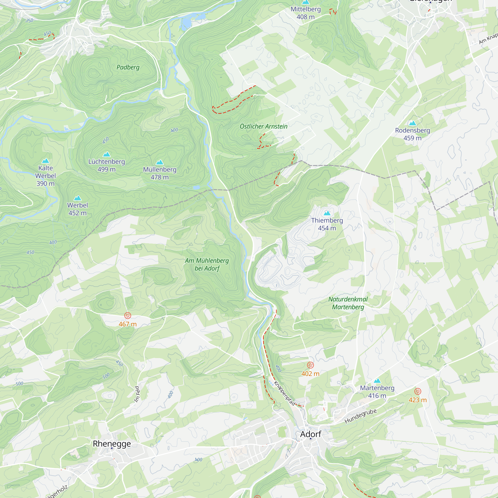 Bei der Hütte map