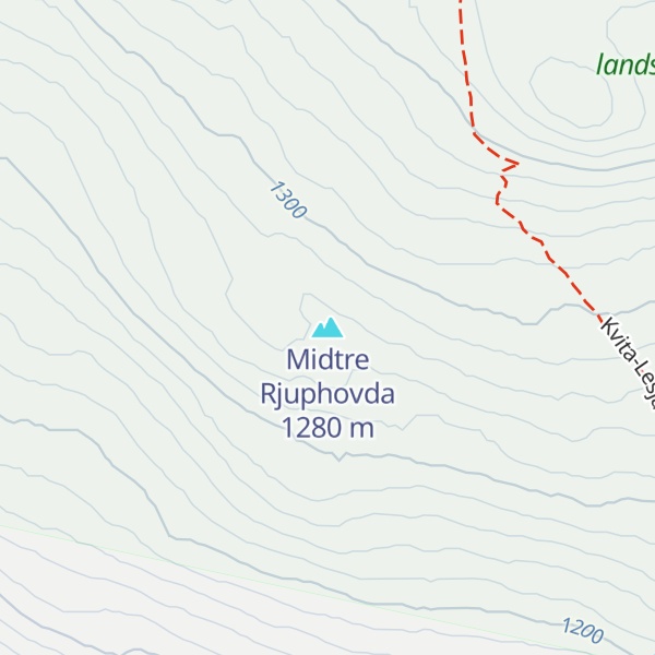 Map of Midtre Rjuphovda