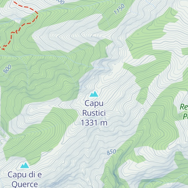 Map of Capu Rustici