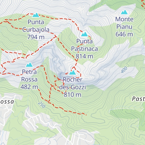 Map of Rocher des Gozzi