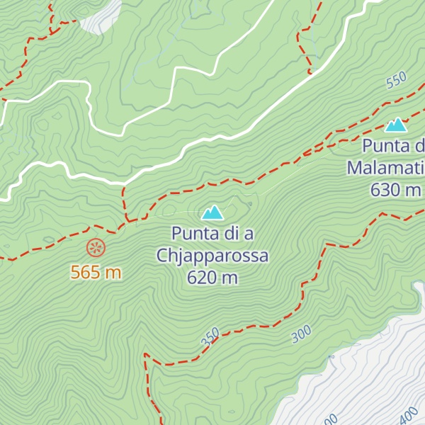 Map of Punta di a Chjapparossa