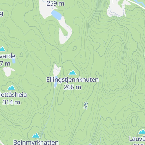 Map of Ellingstjennknuten