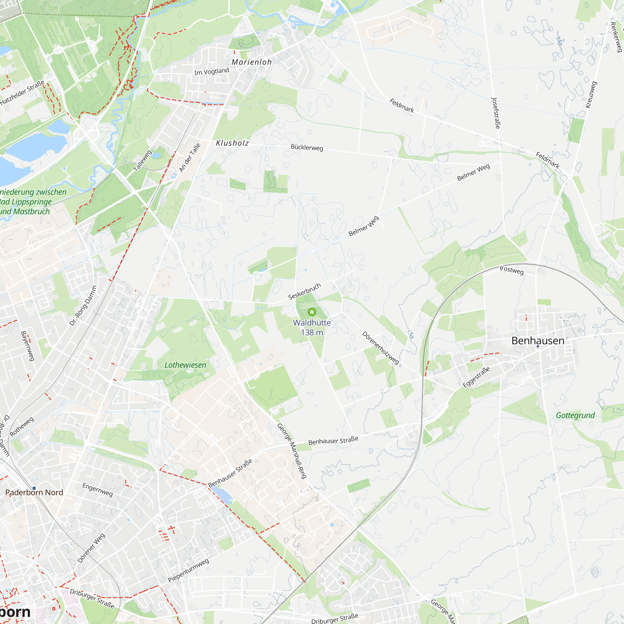 Waldhütte map