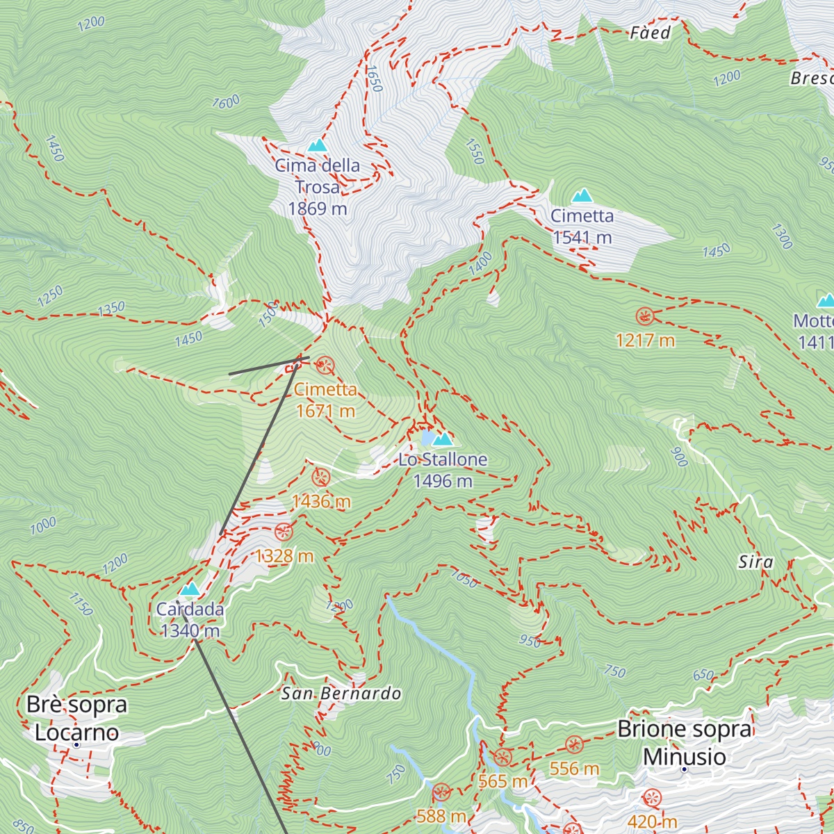 Capanna Ristorante Lo Stallone map