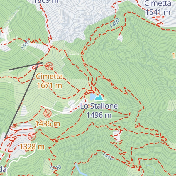 Map of Capanna Ristorante Lo Stallone