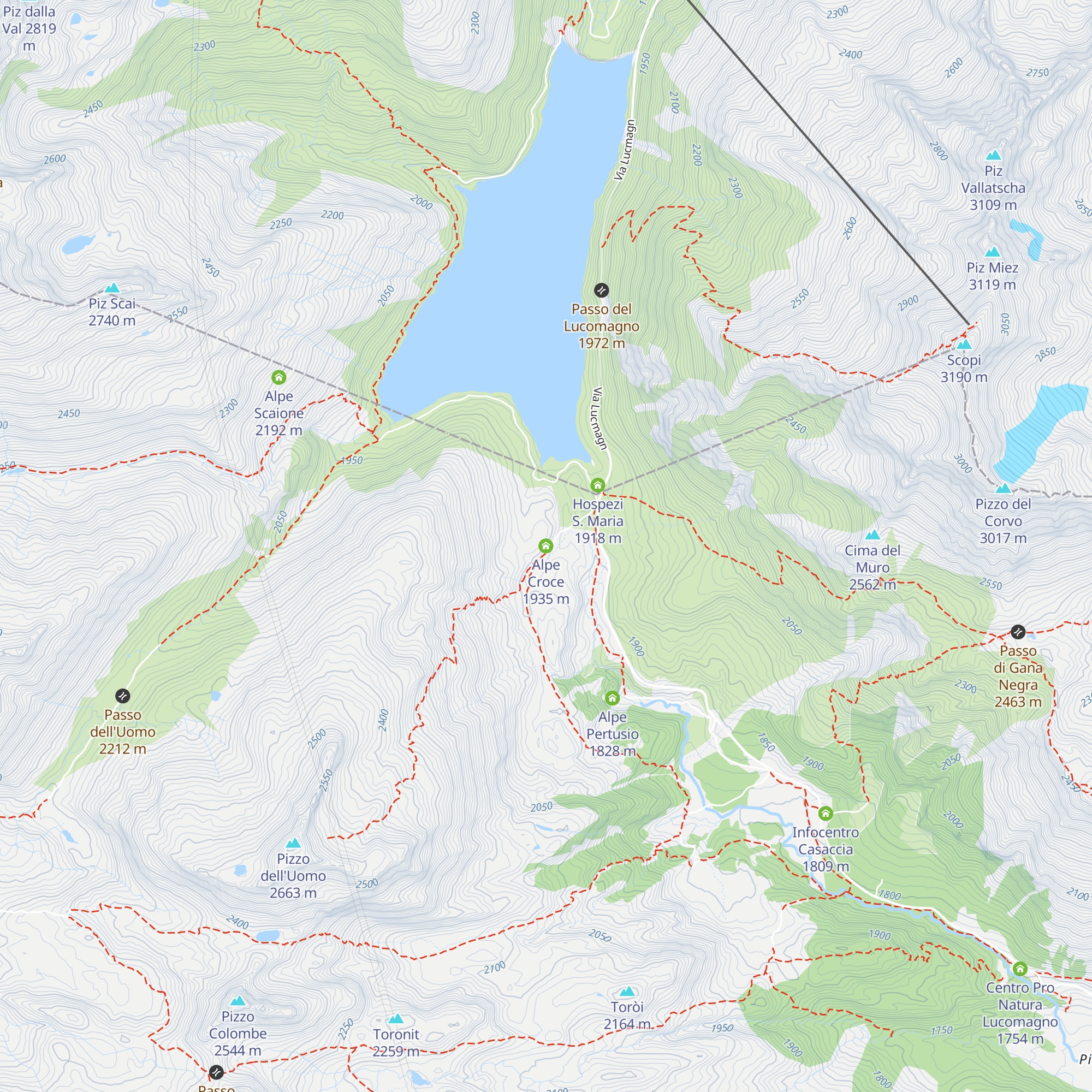 Alpe Croce map