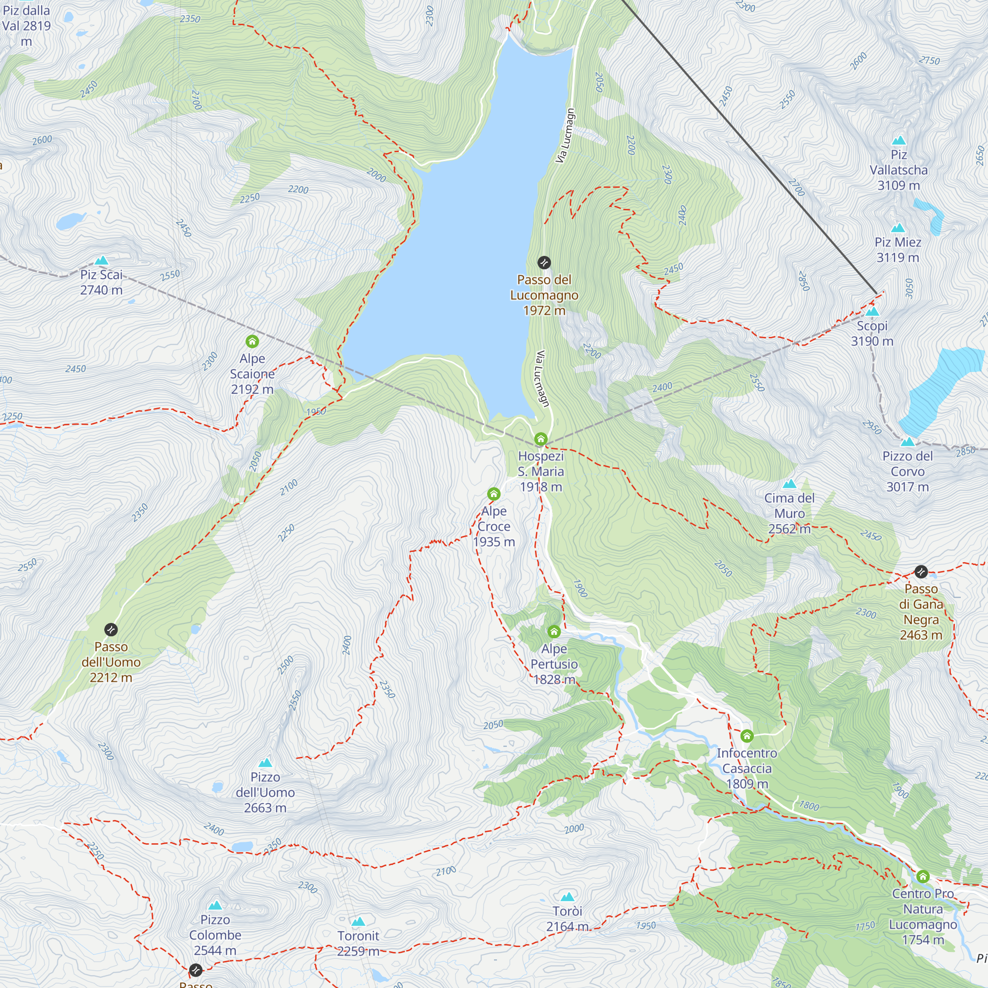 Alpe Croce map
