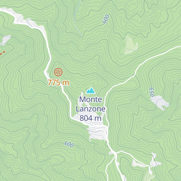 Map of Monte Lanzone