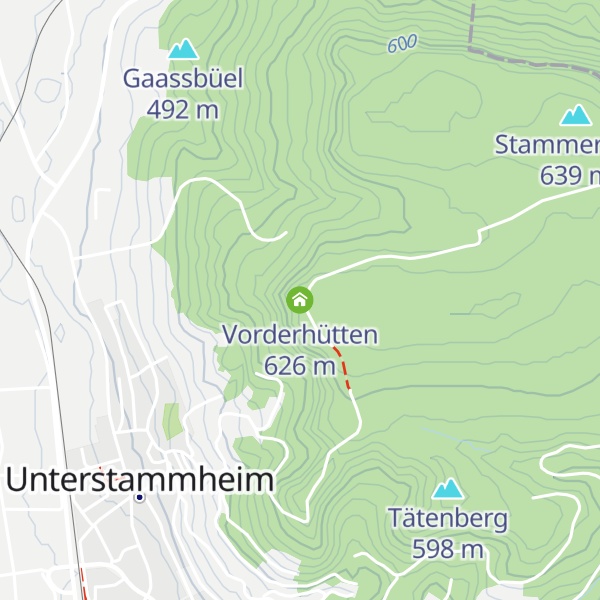 Map of Vorderhütten