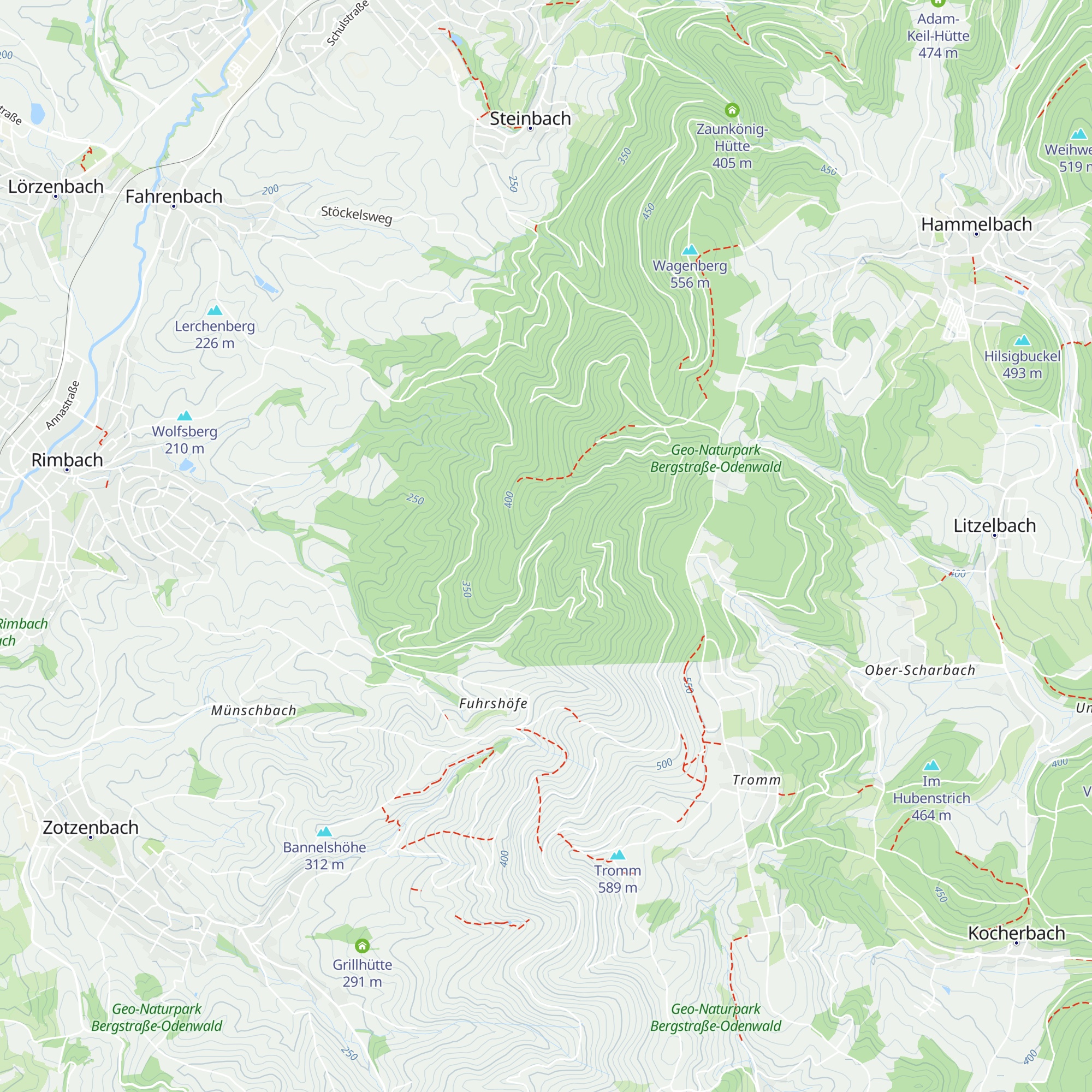 Boschrainhütte map