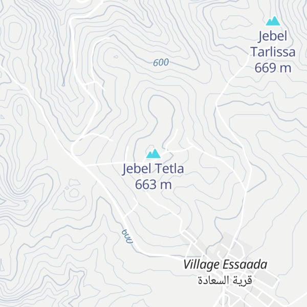 Map of Jebel Tetla