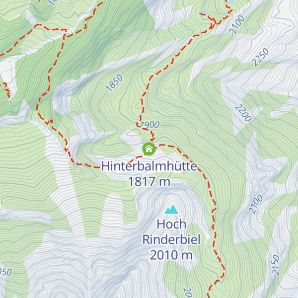 Map of Hinterbalmhütte