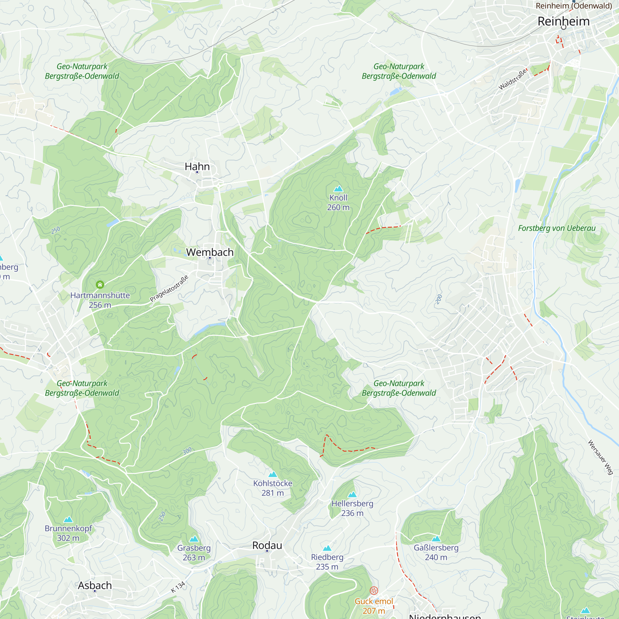 Schutzhütte am Heidkopf map