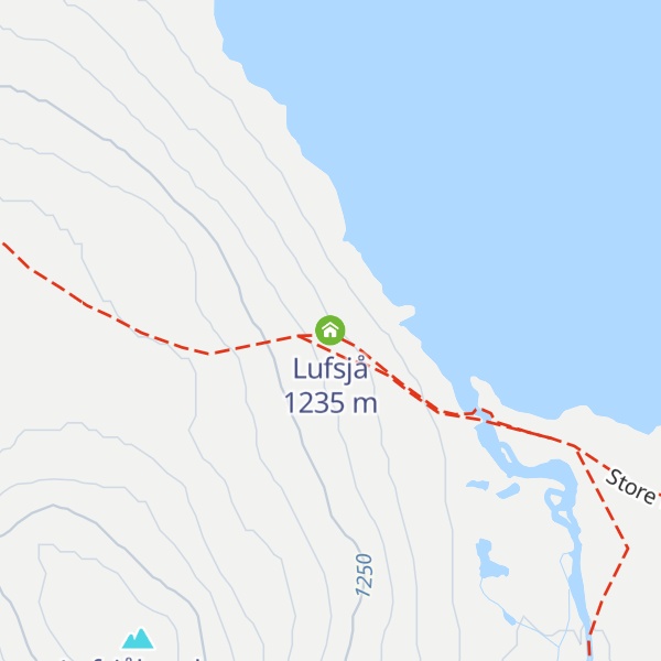 Map of Lufsjå