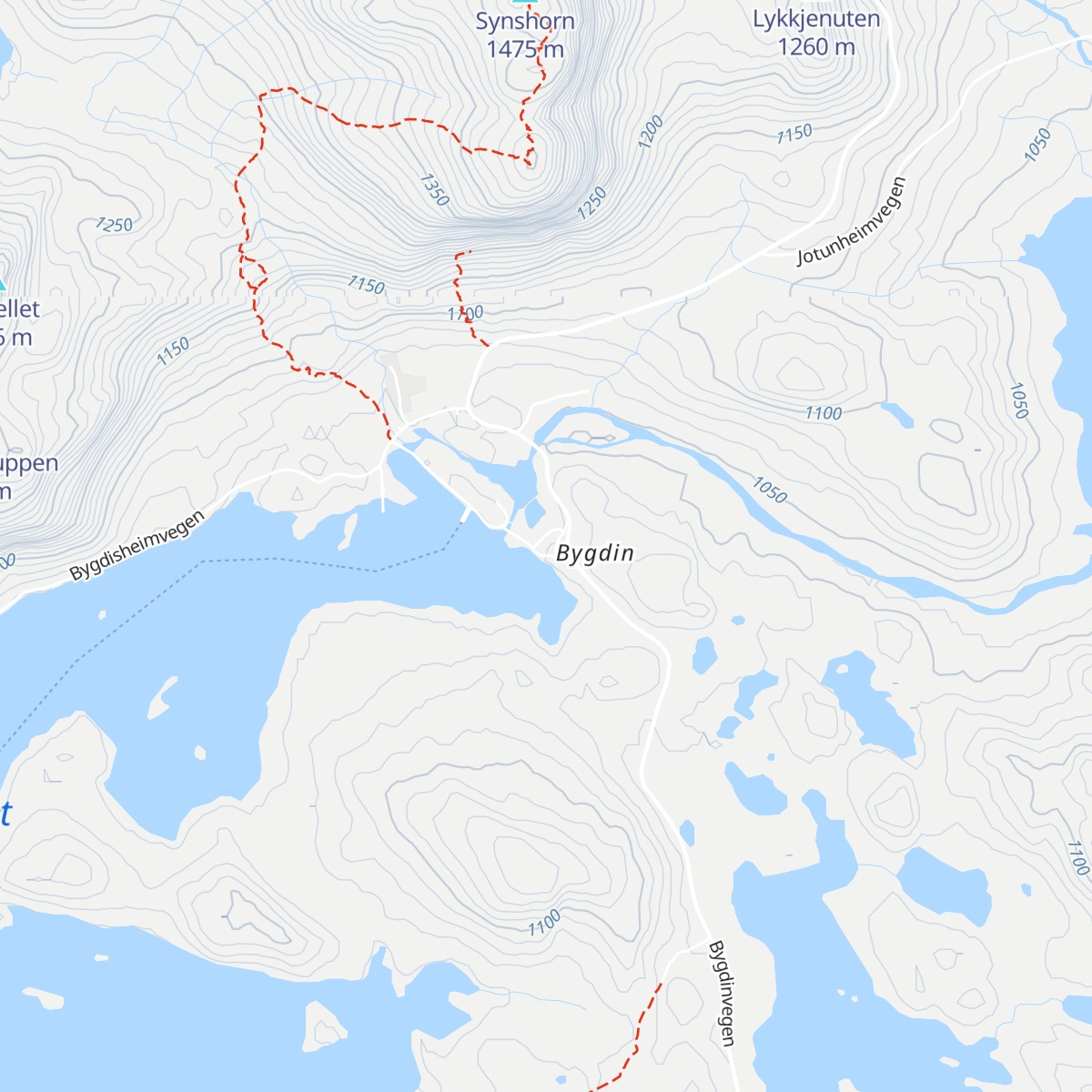 Bygdin Høyfjellshotell map